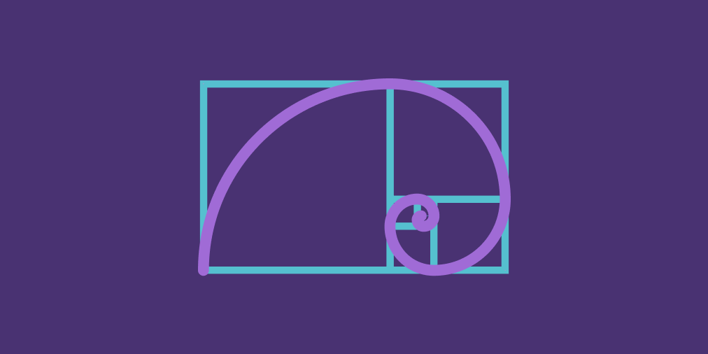 blog post cover image showing fibonacci shell shape
