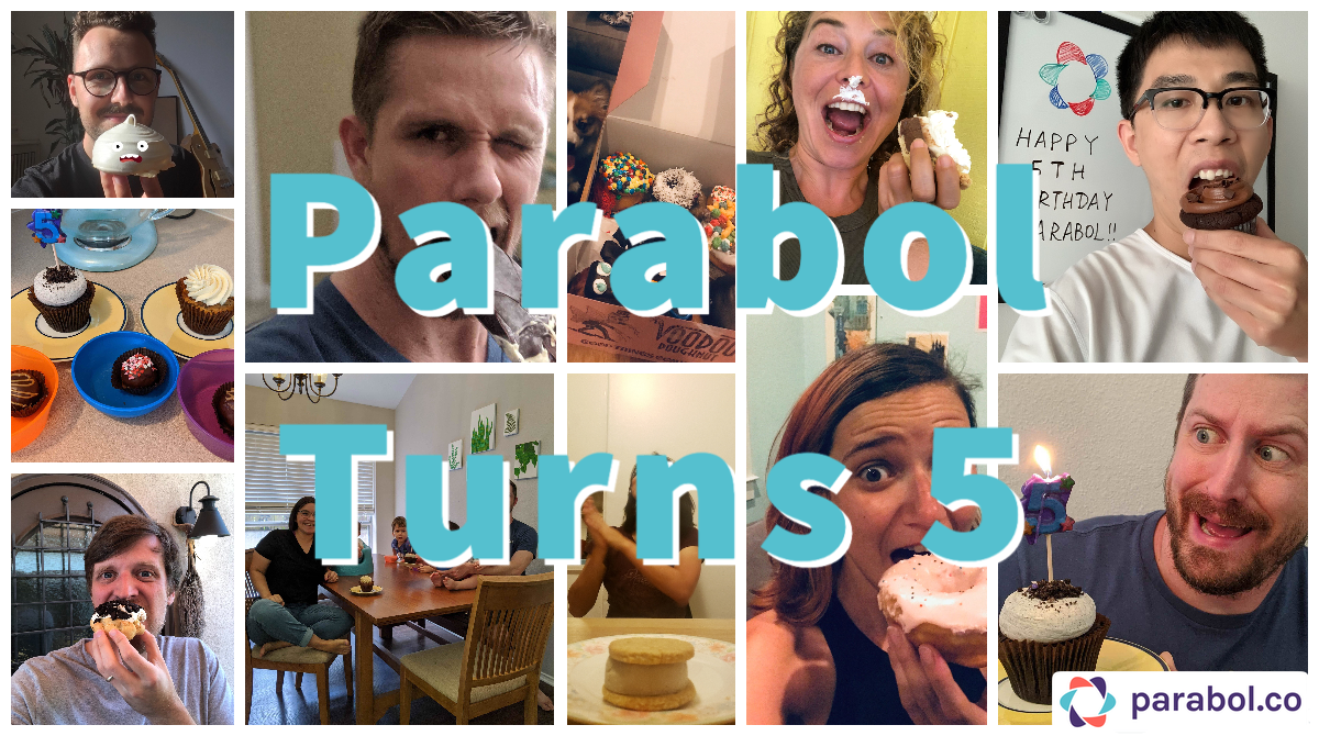 Parabol 5th Birthday Team Collage