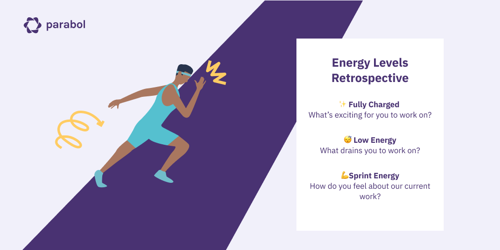 Energy Levels Retrospective is a template for teams that are getting to know each other