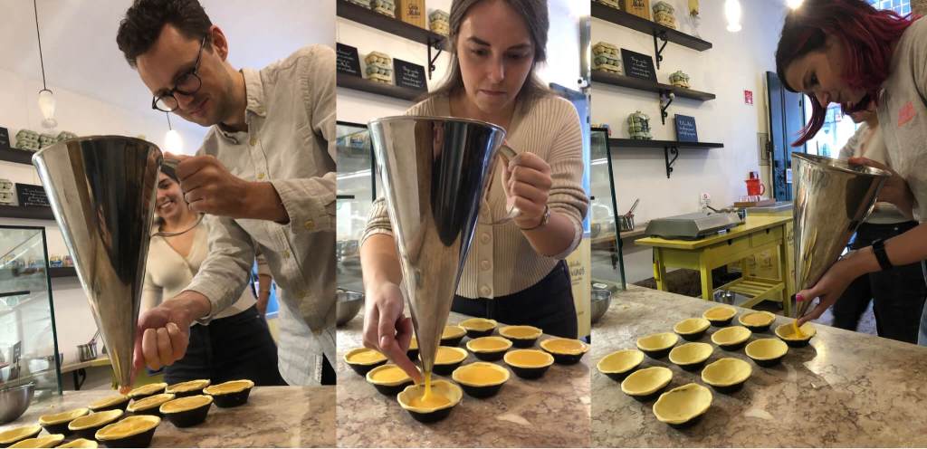 photos of the marketing team baking