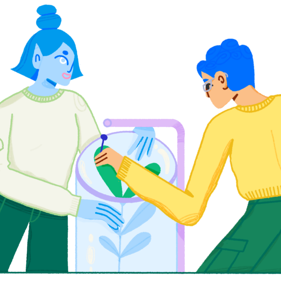 Team Check-In illustration