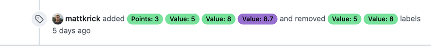 How estimations from Parabol Sprint Poker meetings show up on GitHub issues as labels
