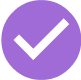 purple checkmark