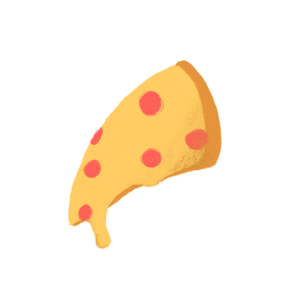illustration of a slice of pizza