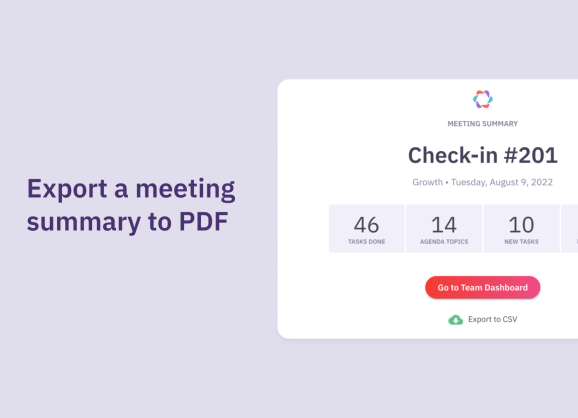 Export summary to PDF