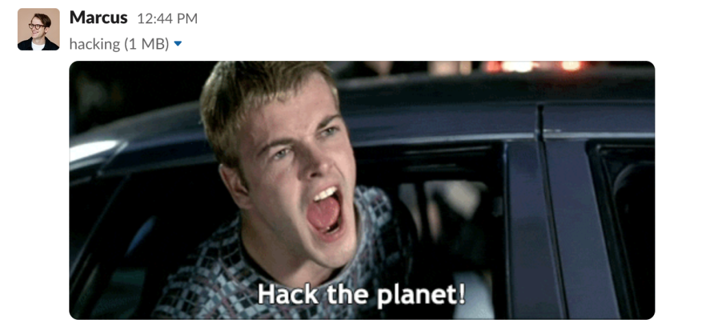 Hack the planet meme