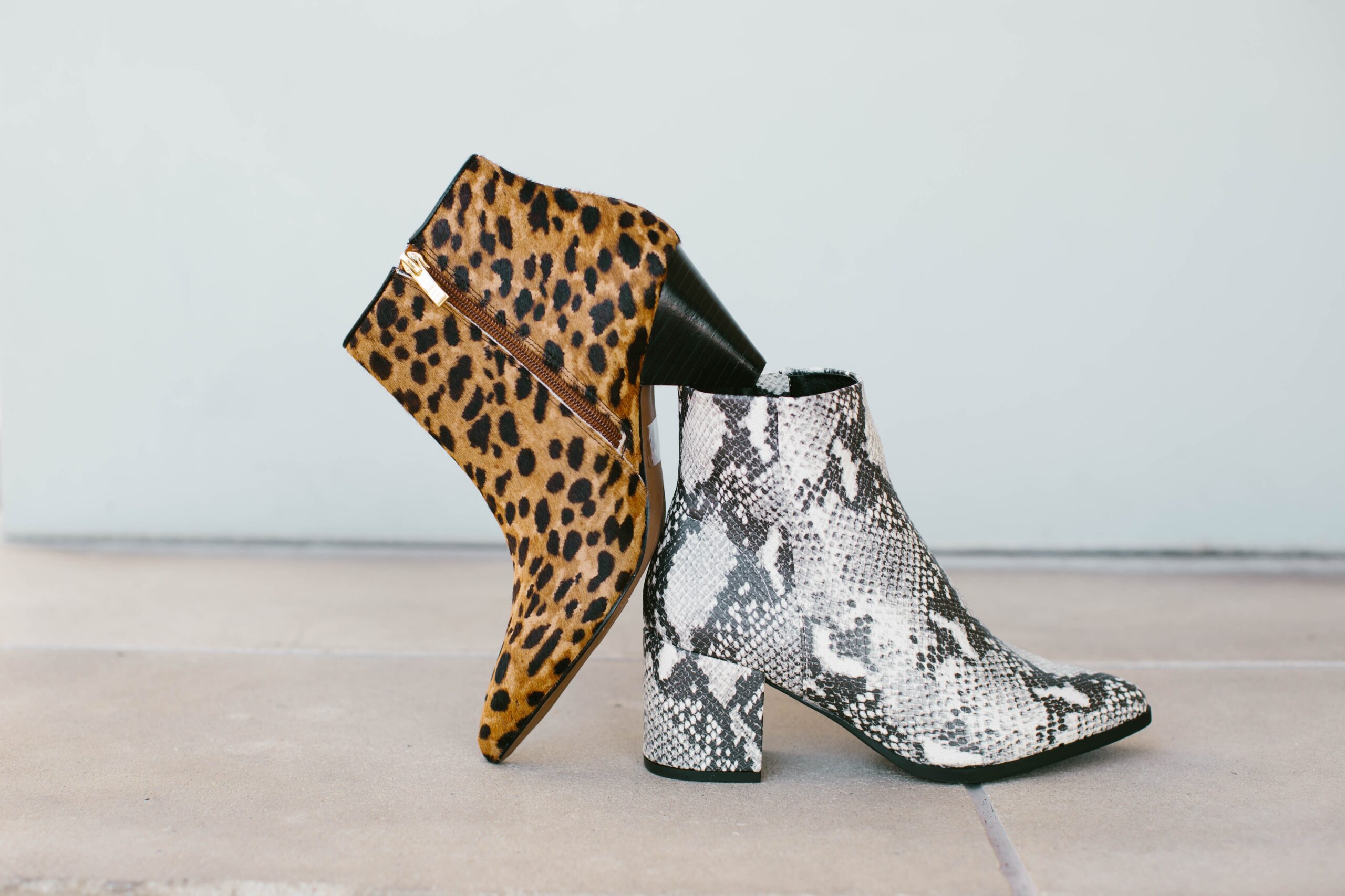two stylish boots