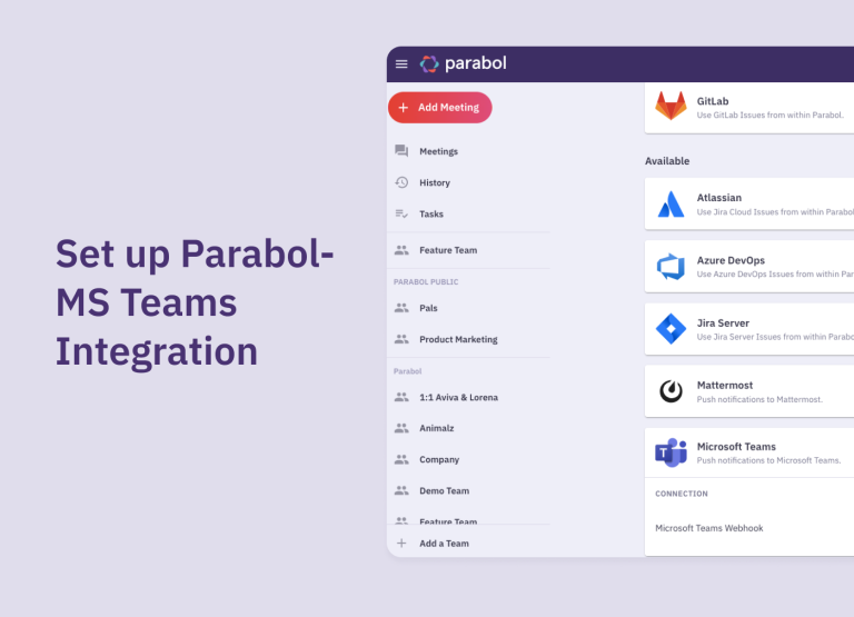 Parabol Integrations – Add Teams