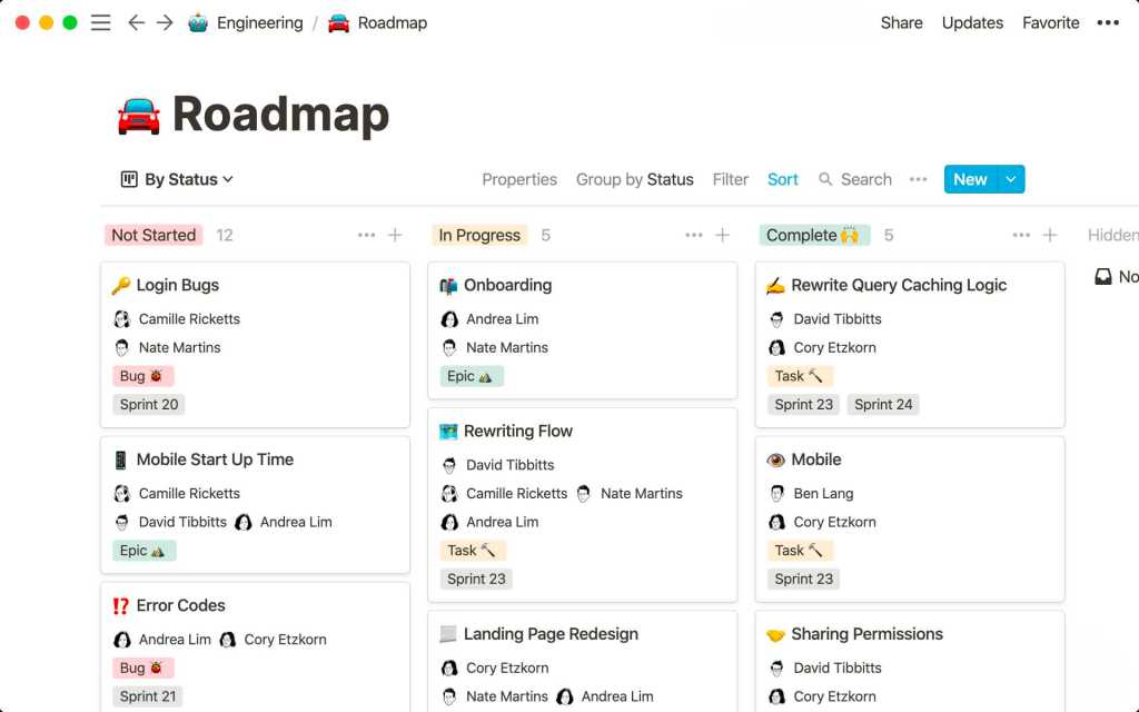 Prioritizing using a Notion Kanban board