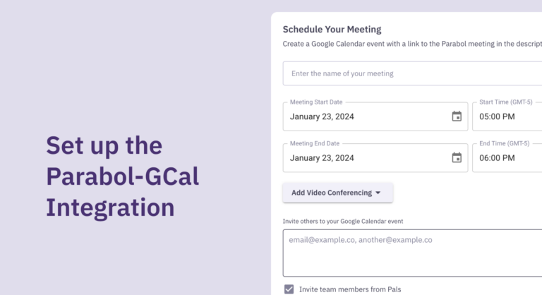 Integrations – Google Calendar