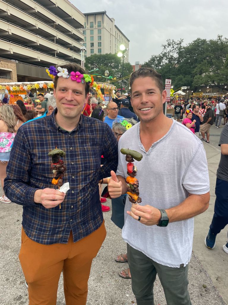 Jordan and Bobby at Fiesta, San Antonio