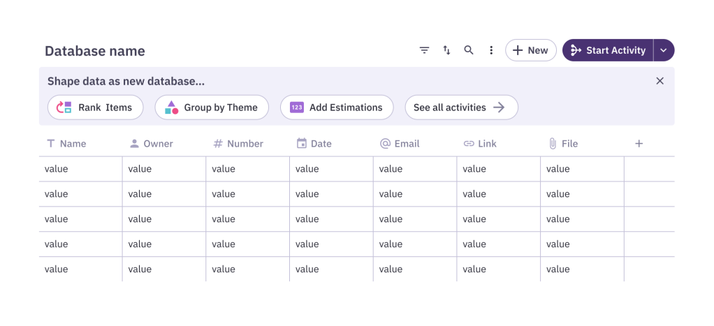 Database design concept