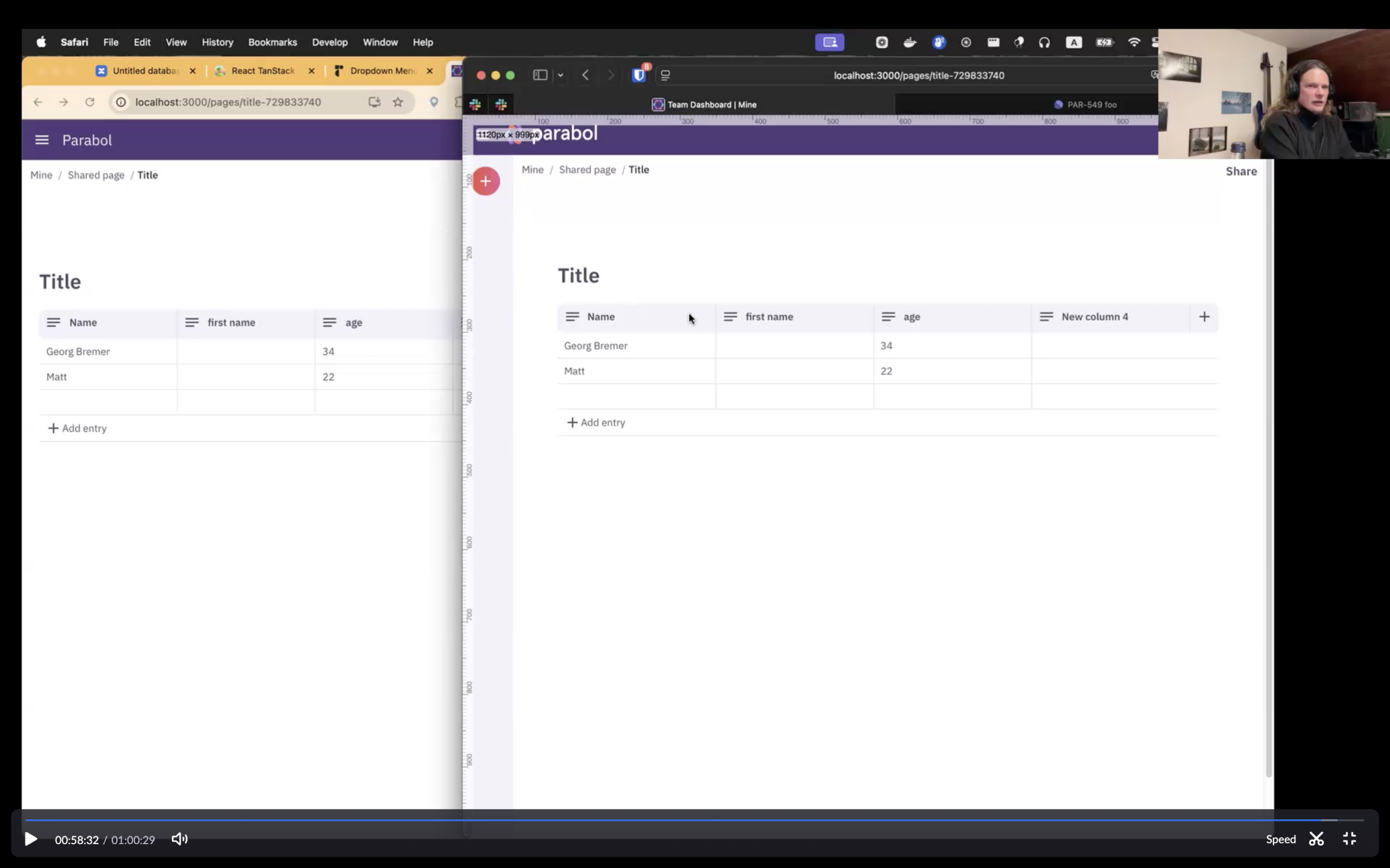 Nov 7 Screenshot from Coming Soon Pages Databases