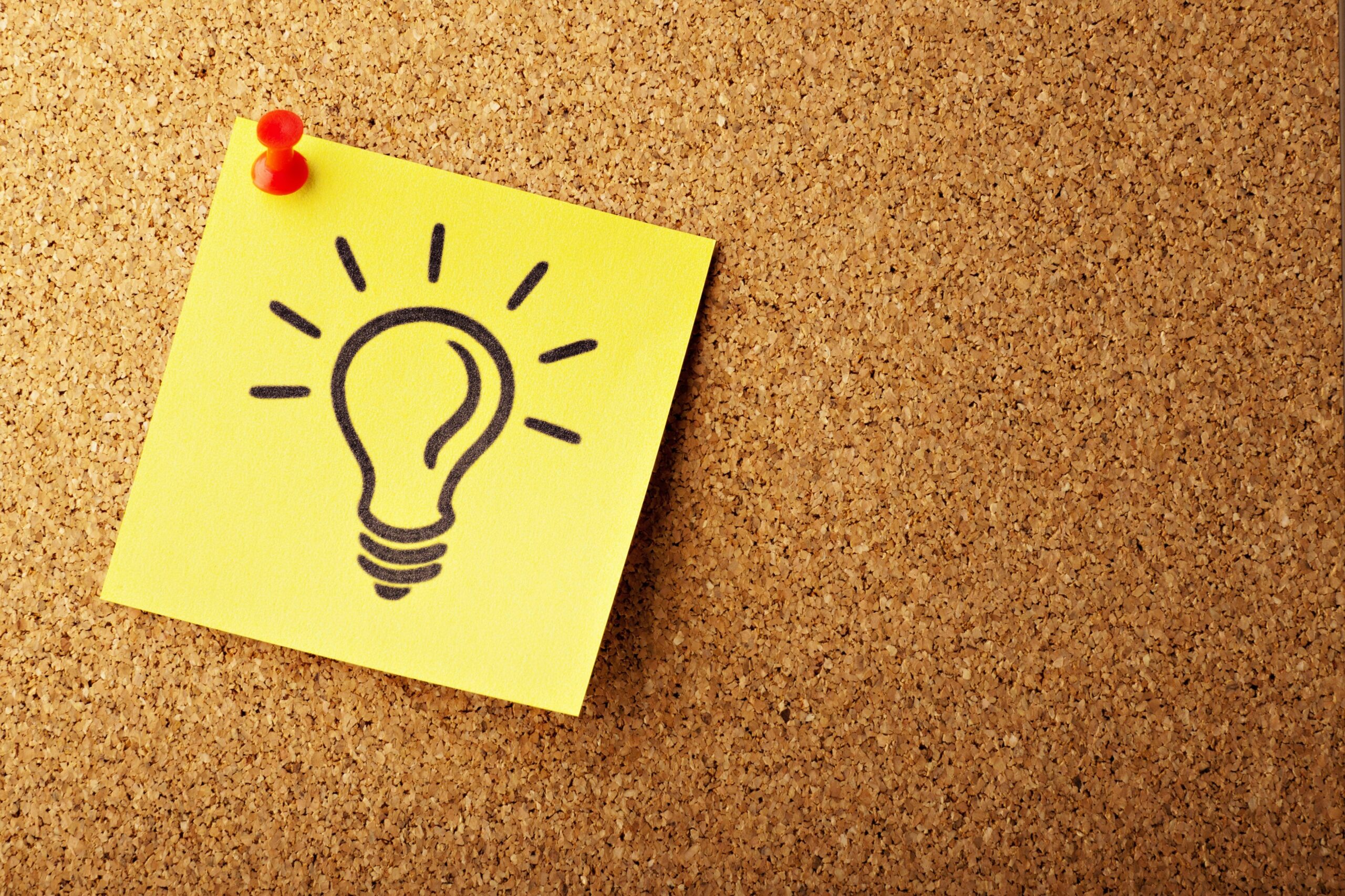 image of lightbulb on sticky note by absolutvision