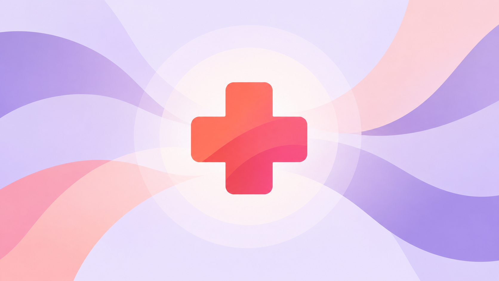 Team Health Launch Image A red cross on an abstract background
