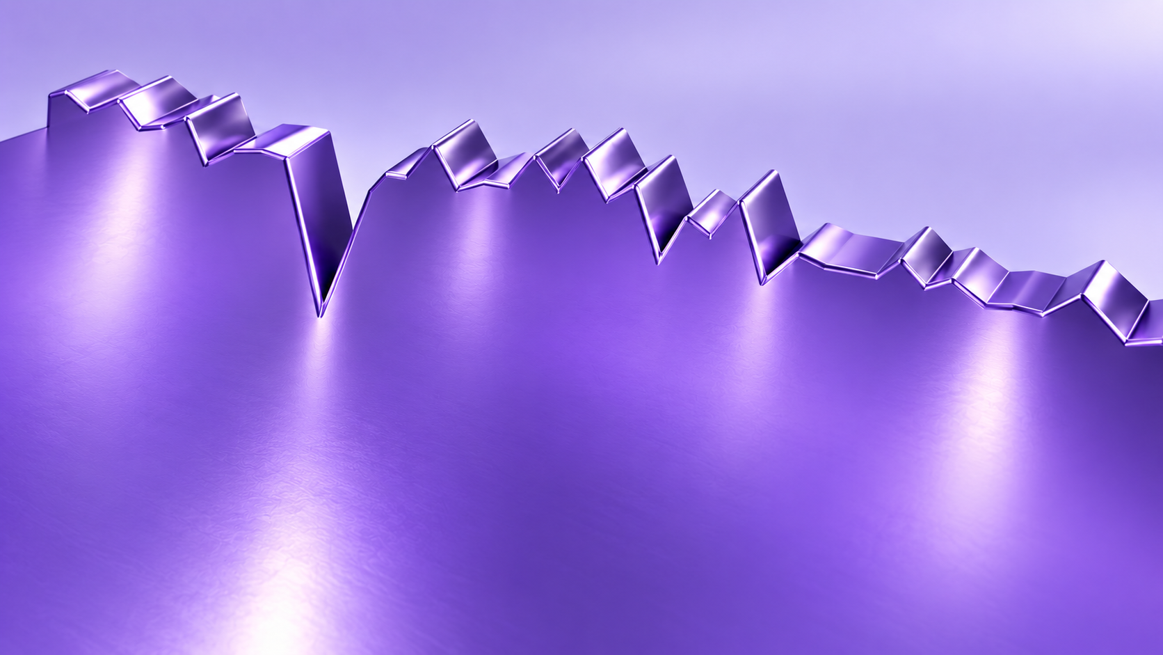 New Metrics Abstract Hero Image An abstract image of an area graph in vivid purple